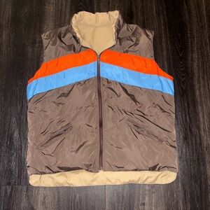 VTG ANDERSON LITTLE/INTERNATIONAL COLLECTION Sz L Down Fill Reversible Vest
